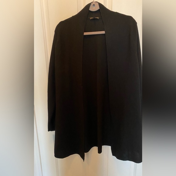 Eileen Fisher Sweaters - Eileen Fisher Fine Gauge Wool open Cardigan